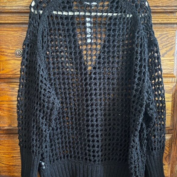 J. Crew Montauk Relaxed Cardigan in Black - Picture 4 of 5